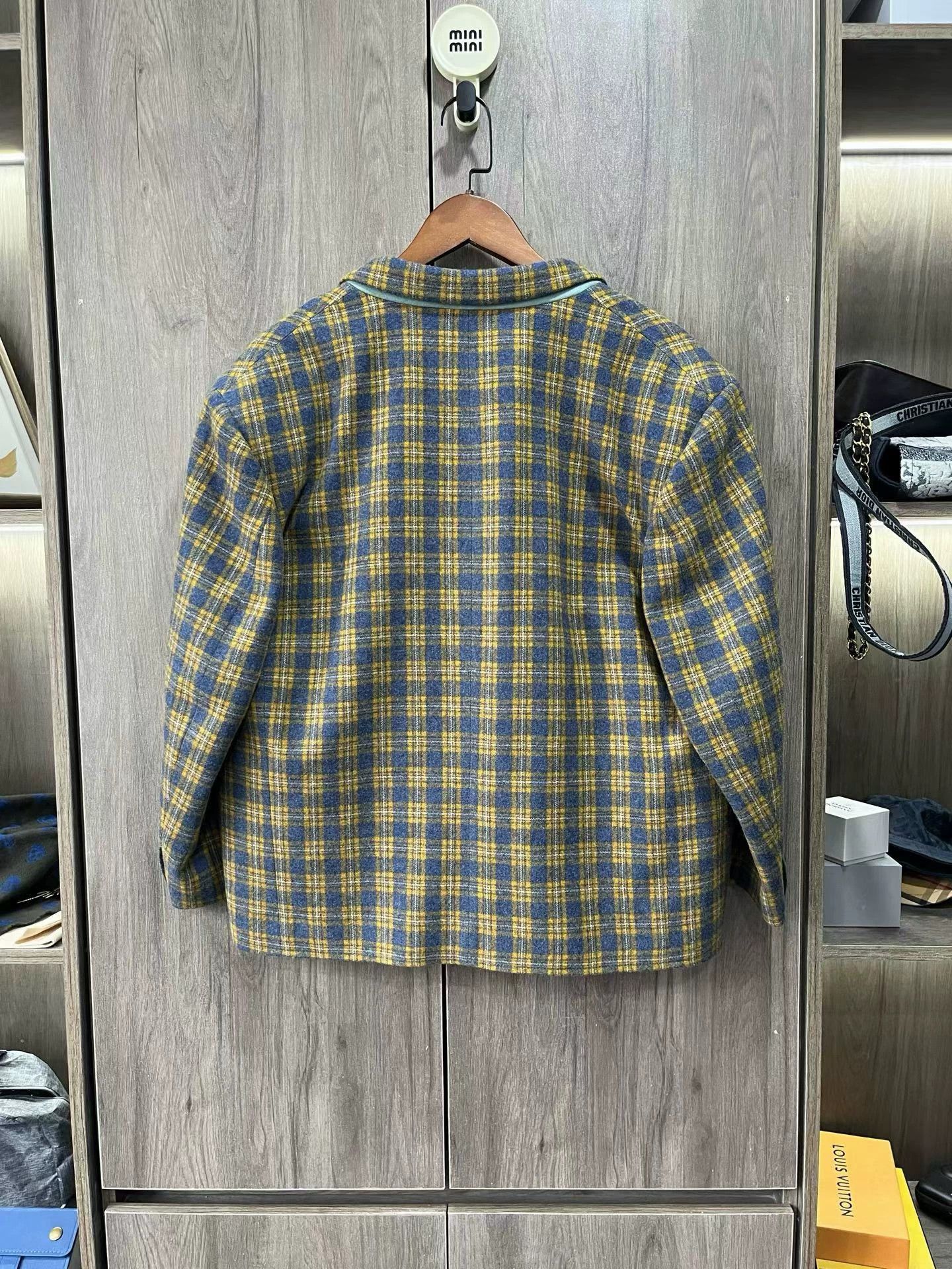 Gucci Gucci Plaid Wool Suit Jacket 48 Size 48R - 5 Thumbnail