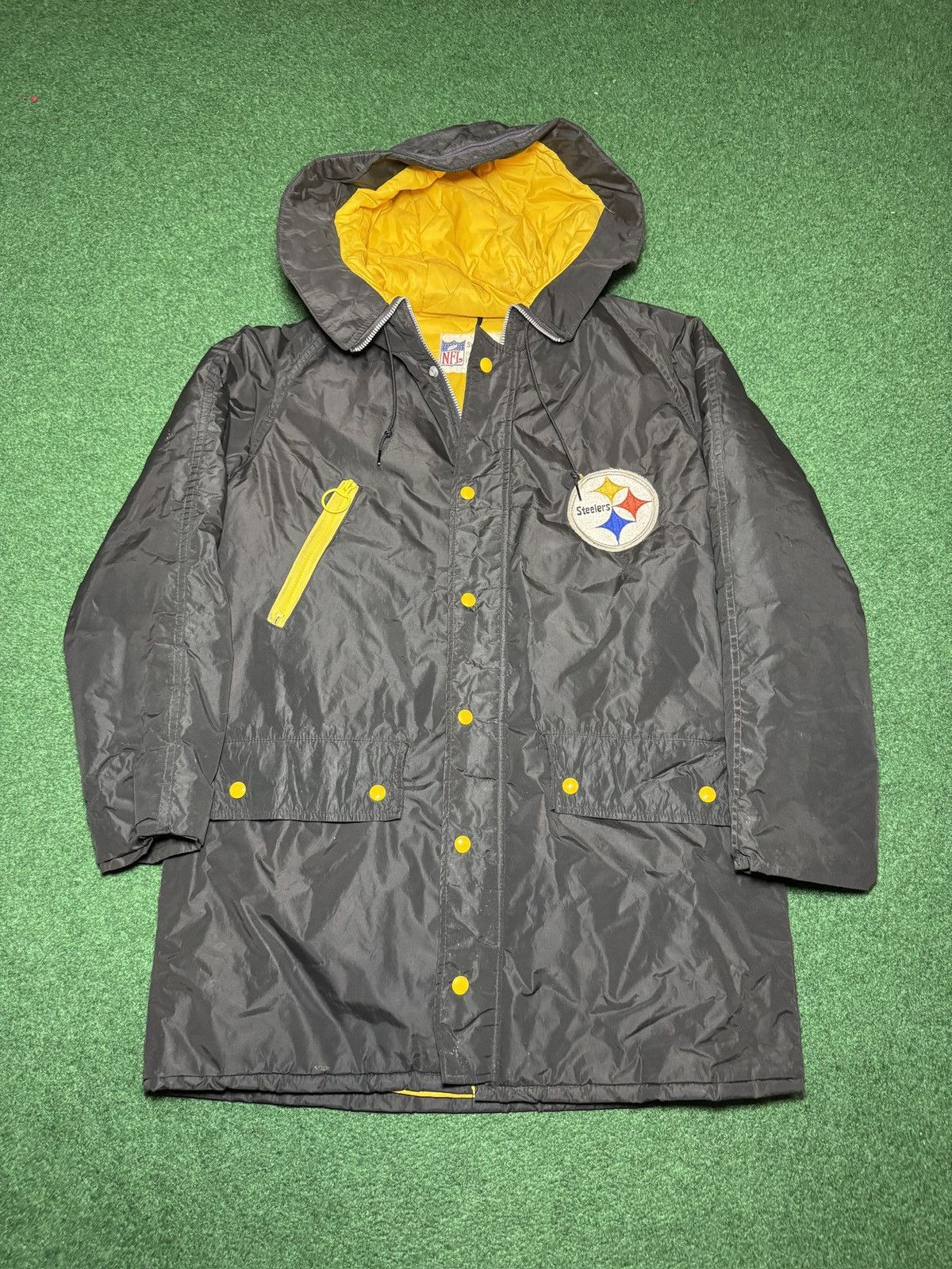 Vintage Vintage 70s Pittsburgh Steelers Retro Talon Zip Jacket Size US M / EU 48-50 / 2 - 1 Thumbnail