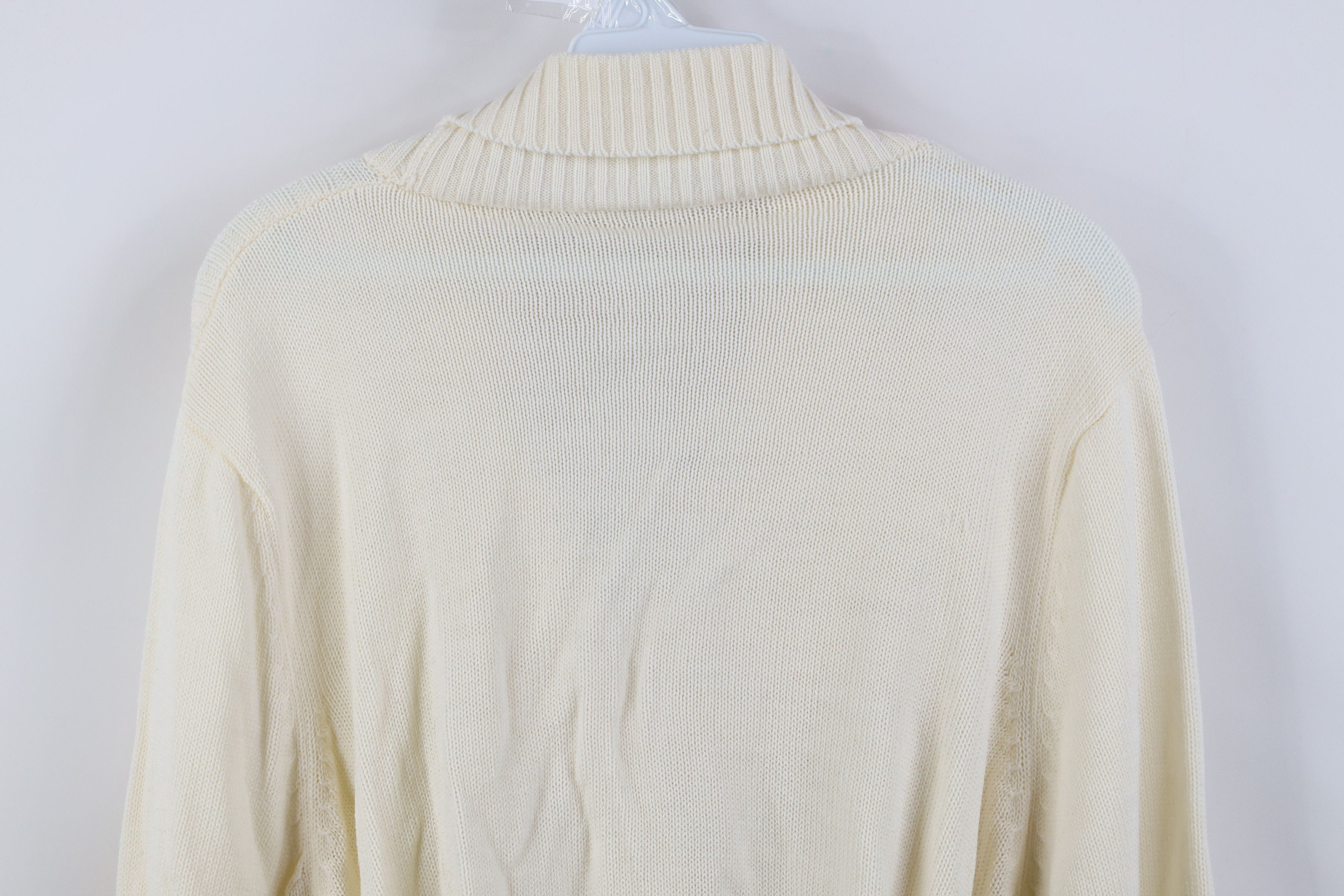 Vintage Vintage 70s Streetwear Belted Knit Shawl Cardigan Sweater Size M / US 6-8 / IT 42-44 - 13 Thumbnail