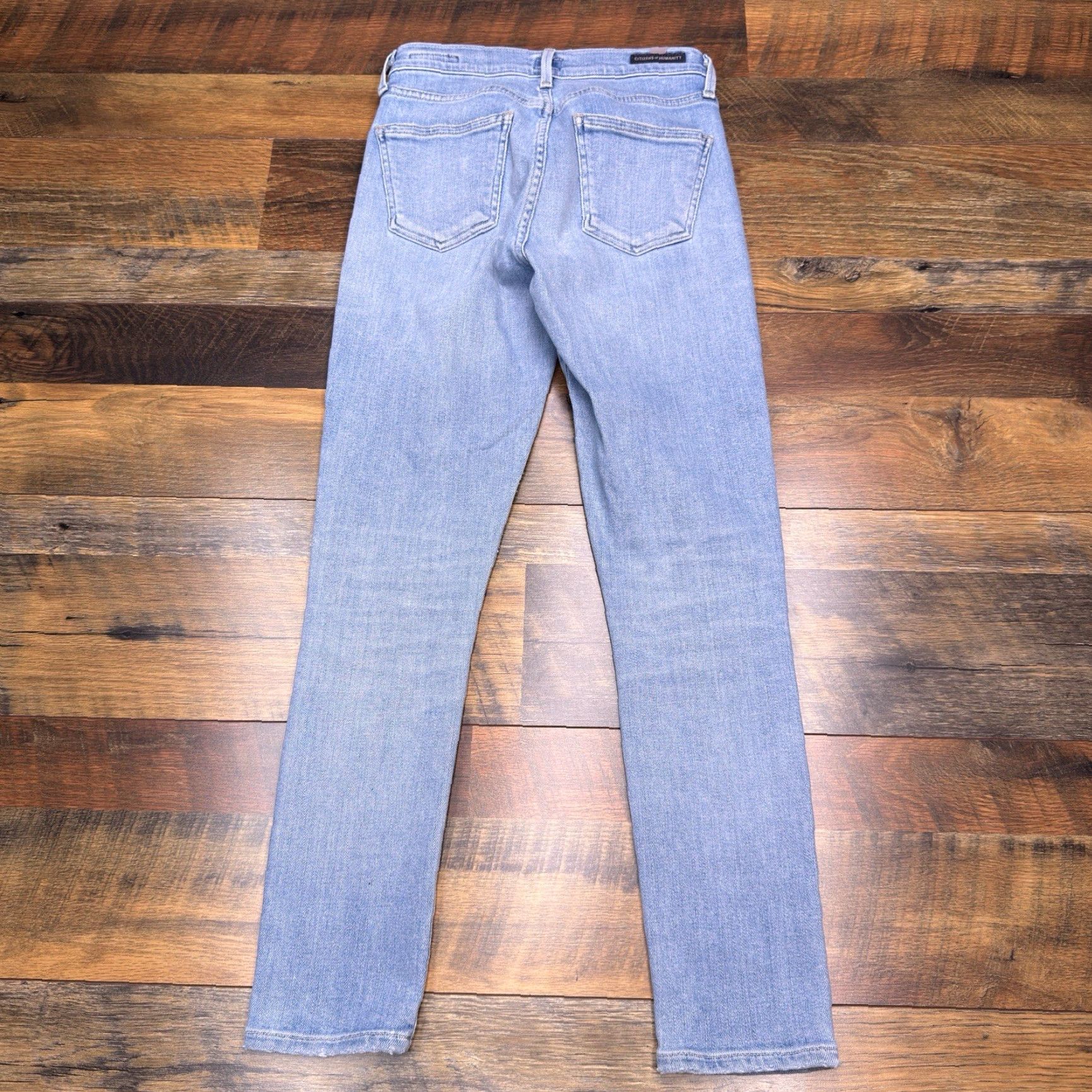 Citizens Of Humanity Citizens Of Humanity Jeans Rocket Crop High Rise Skinny 24 Blue Stretch Size 42" / US 20 - 2 Thumbnail