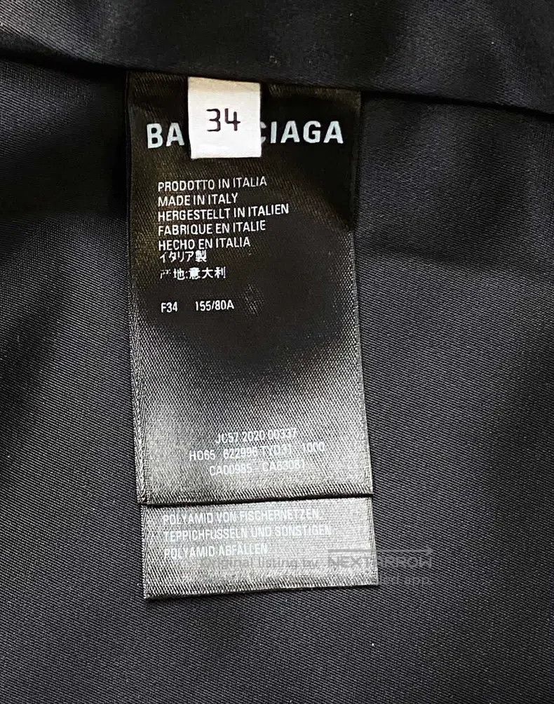 Balenciaga Balenciaga Black Letter Printed Long Jacket Size XXS / US 00 / IT 34 - 5 Thumbnail
