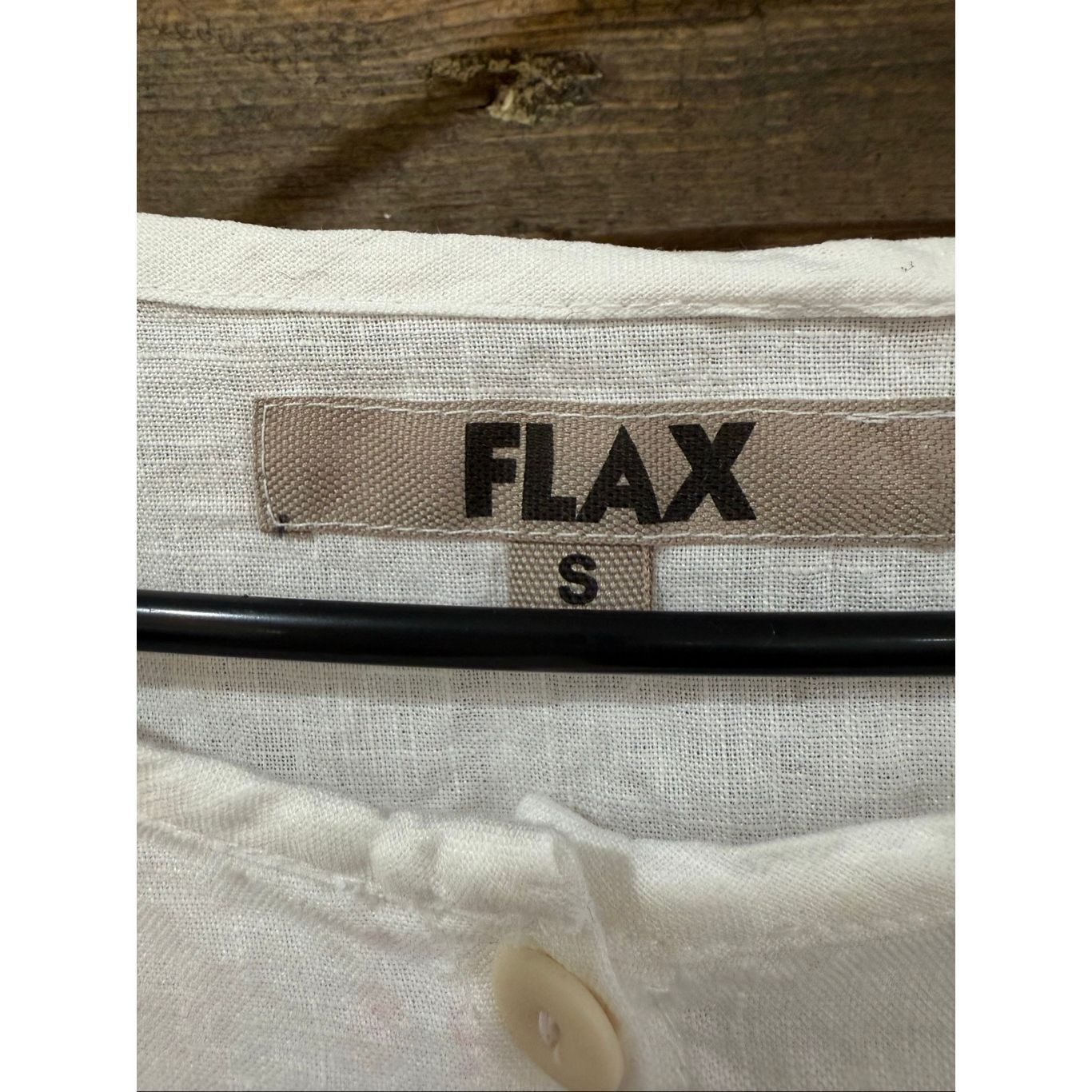 FLAX Flax NWOT linen button front shirt white relaxed fit size S Size S / US 4 / IT 40 - 4 Thumbnail
