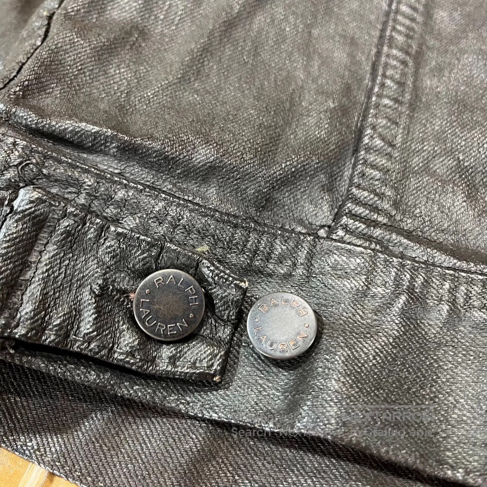 RRL Ralph Lauren black leather double rl jacket. Size US M / EU 48-50 / 2 - 7 Thumbnail