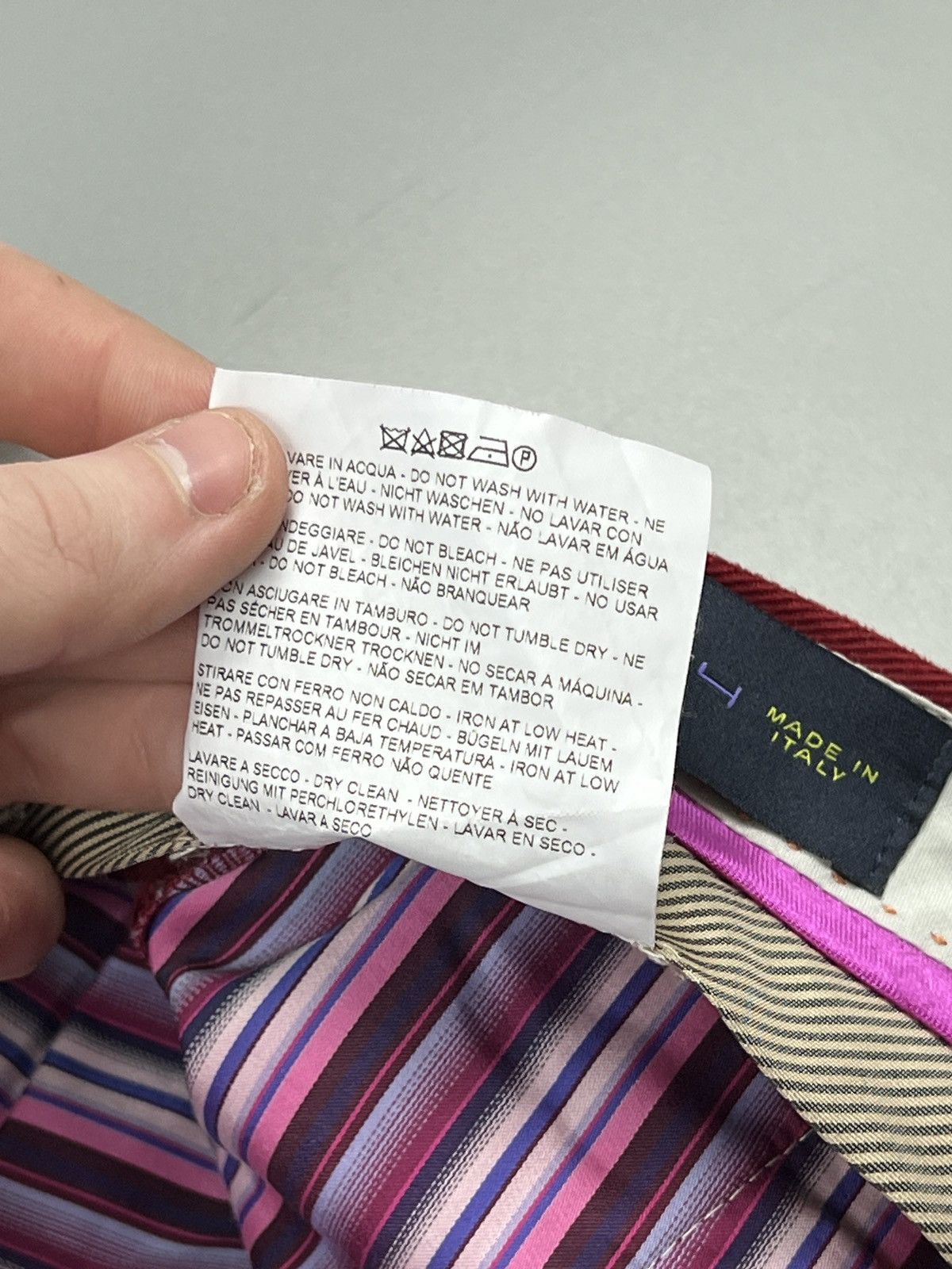Etro Red Corduroy Trousers Pants (Y0606)