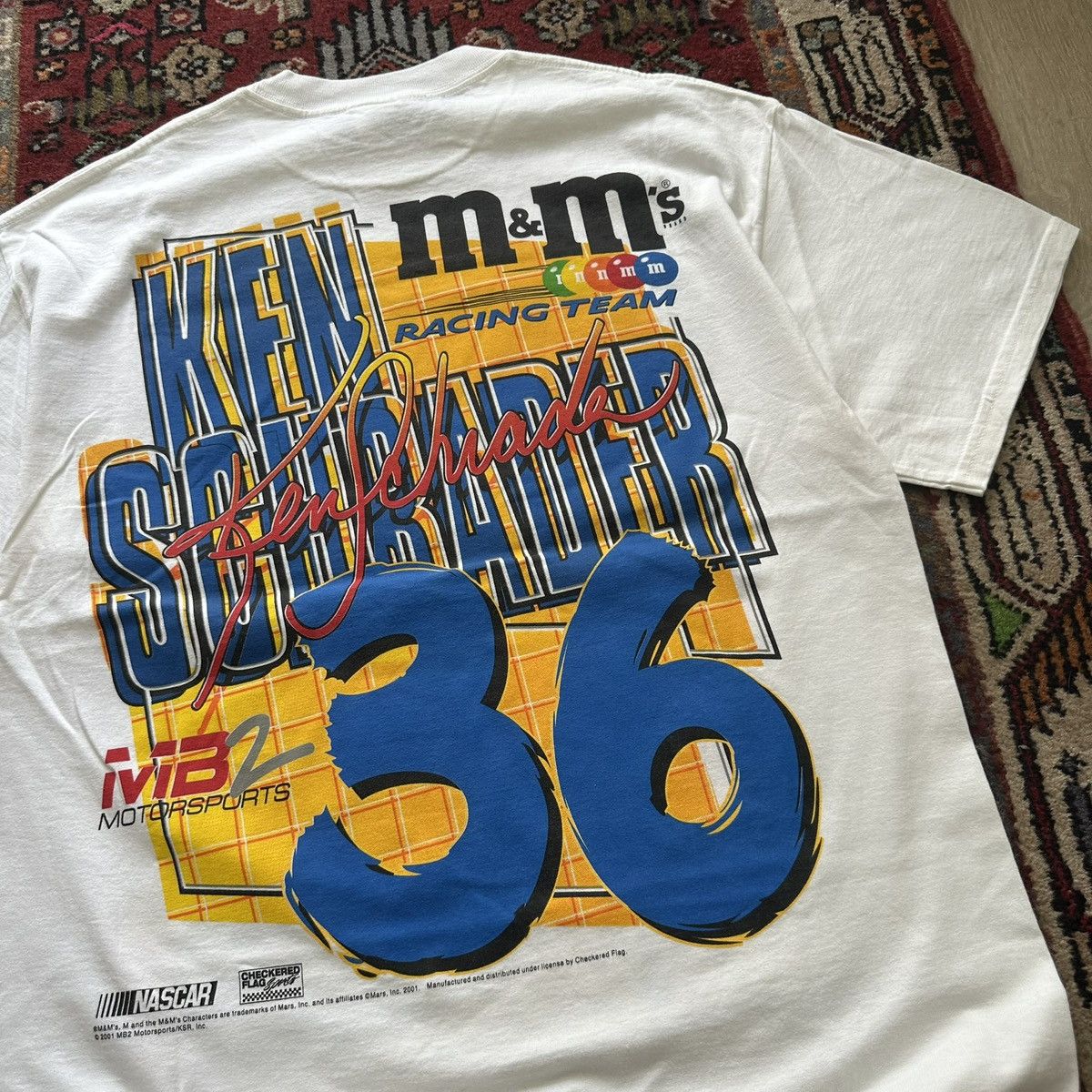 Vintage 2001 M&M’s NASCAR Racing Tee Double Sided Vintage Size US L / EU 52-54 / 3 - 9 Thumbnail