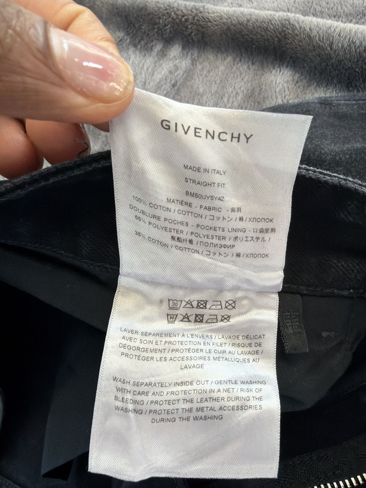 Givenchy Givenchy black denim reflective Size US 34 / EU 50 - 5 Thumbnail