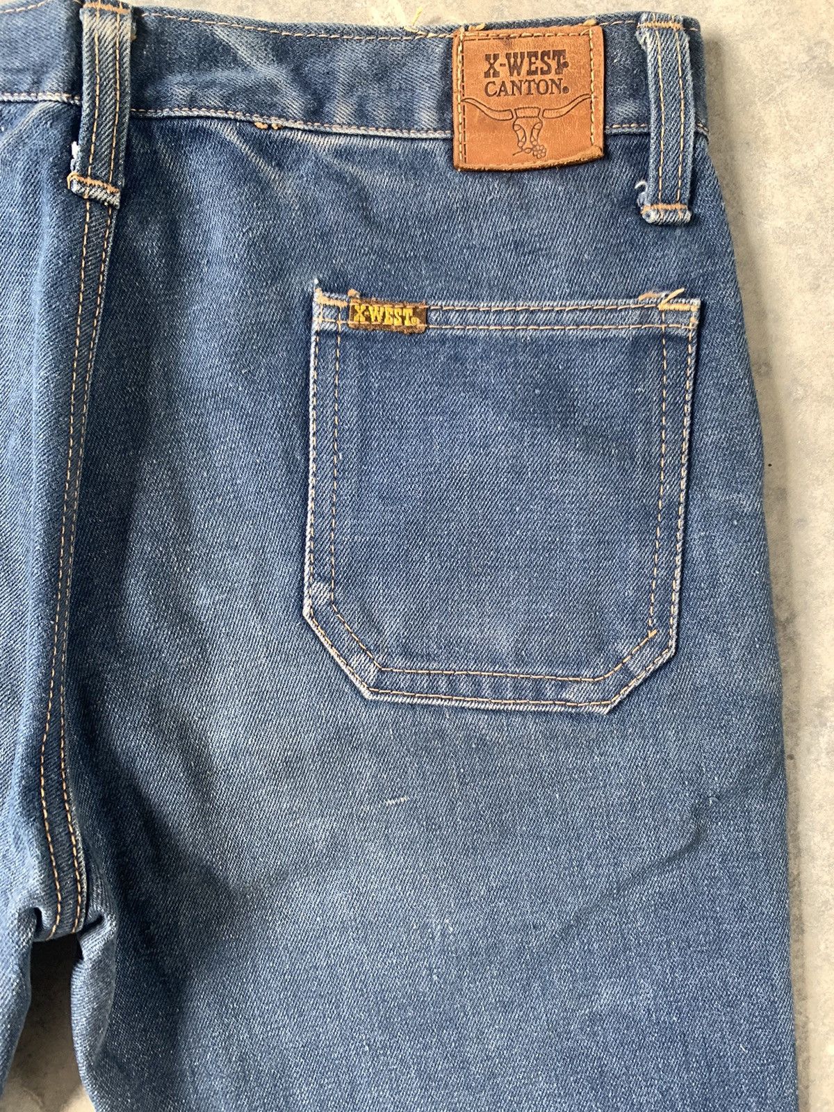 Vintage Super Flare Jeans Vintage 70's Bush Pant X-WEST CANTON USA Size US 32 / EU 48 - 14 Thumbnail