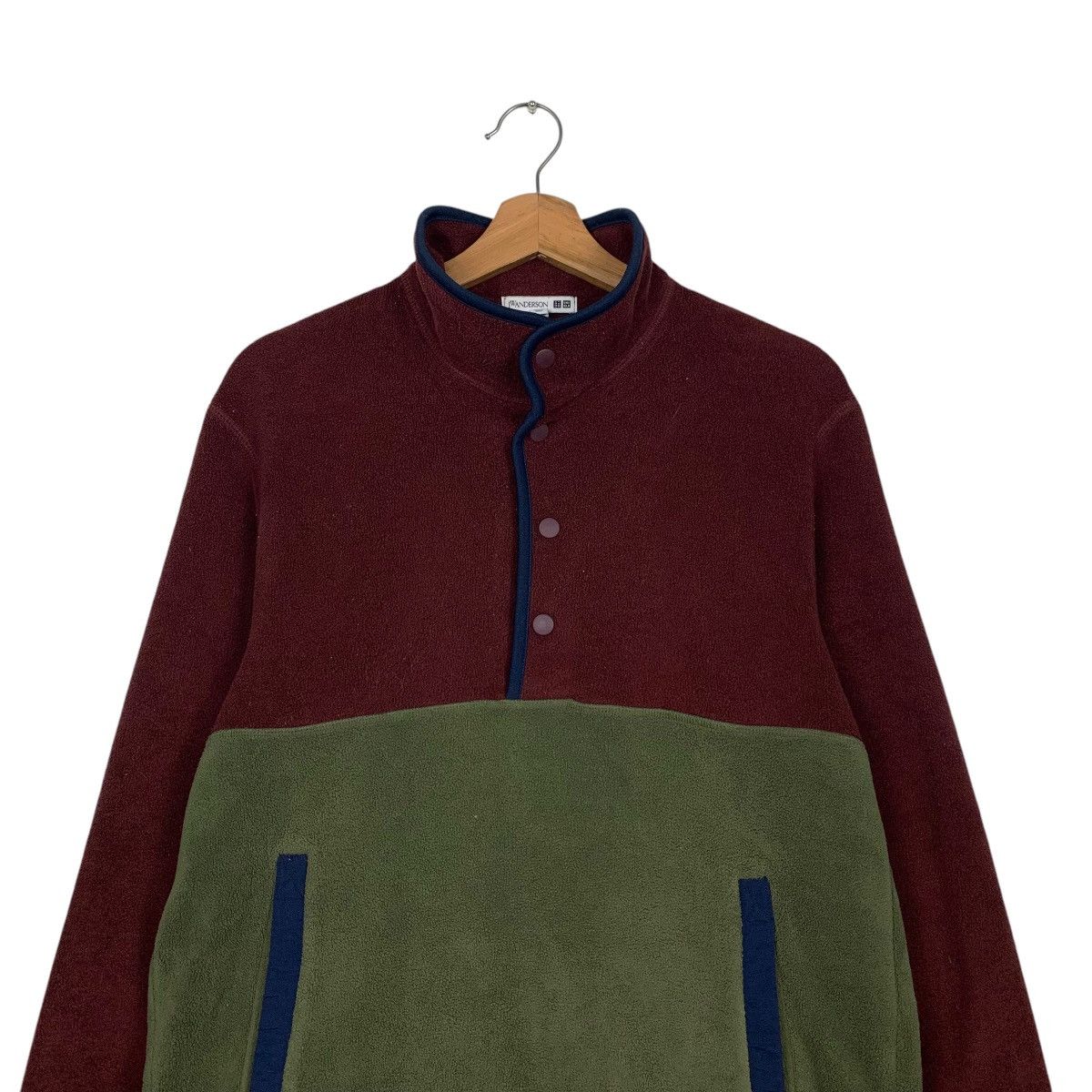 JW Anderson × Uniqlo UNIQLO JW ANDERSON Half Button Colorblock Fleece #2553-C115 Size US M / EU 48-50 / 2 - 2 Thumbnail