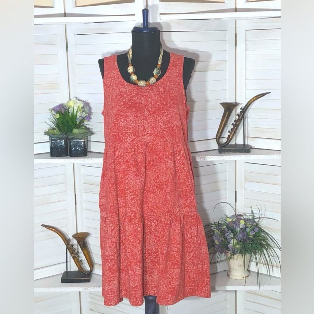 Frye Frye boho dress floral tiered cotton prairie peasant style M Size L / US 10 / IT 46 - 1 Thumbnail