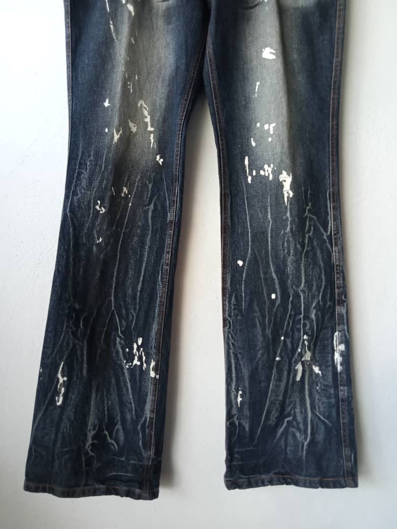 Japanese Brand × Seditionaries Japanese Brand Distressed Paint Splatter Flare Denim Size US 32 / EU 48 - 3 Thumbnail