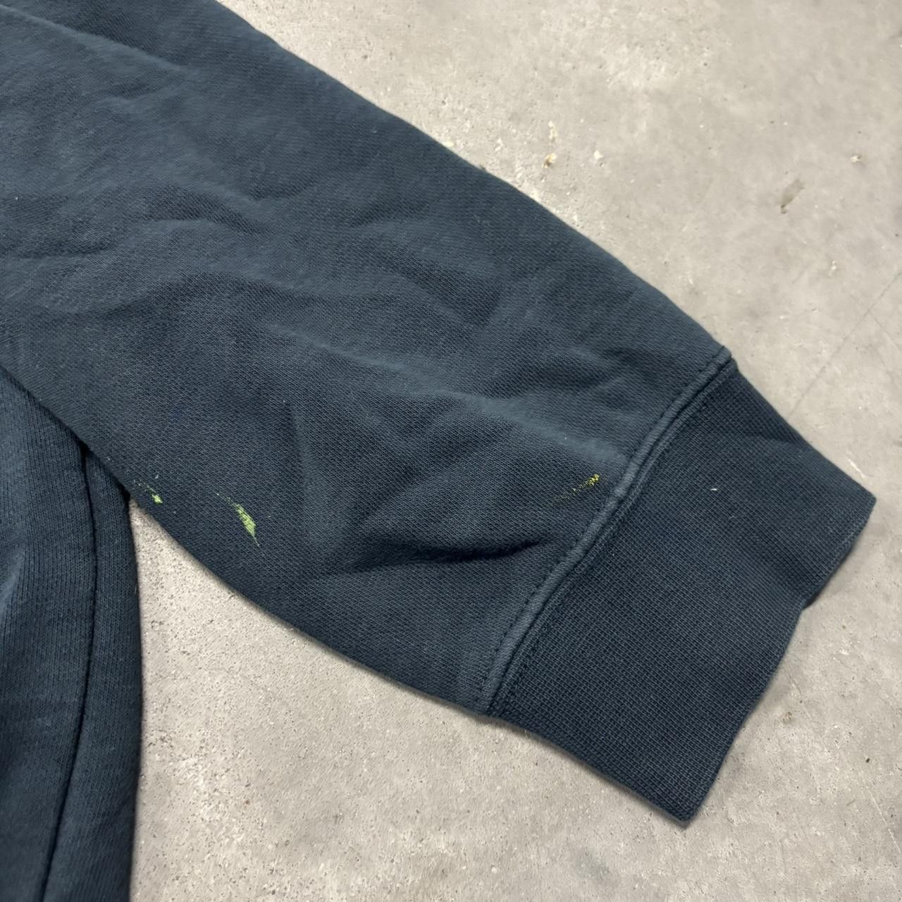 Nike × Vintage Crazy Vintage Y2K/2000s Navy Blue Boxy Nike Essential Streetwear Hoodie! Size US XL / EU 56 / 4 - 7 Thumbnail
