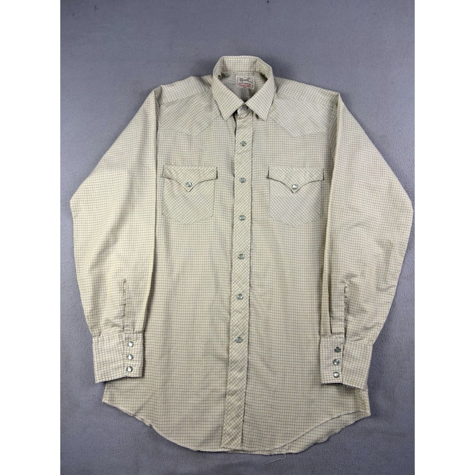 Vintage VINTAGE H Bar C Shirt Mens L Pearl Snap Ranchwear Western Embroidered 90s Size US L / EU 52-54 / 3 - 2 Thumbnail
