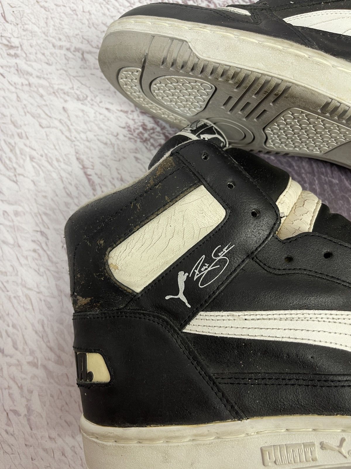Puma Puma x Ralph Sampson vintage 80s 90s rare high top sneakers Size US 11.5 / EU 44-45 - 8 Thumbnail