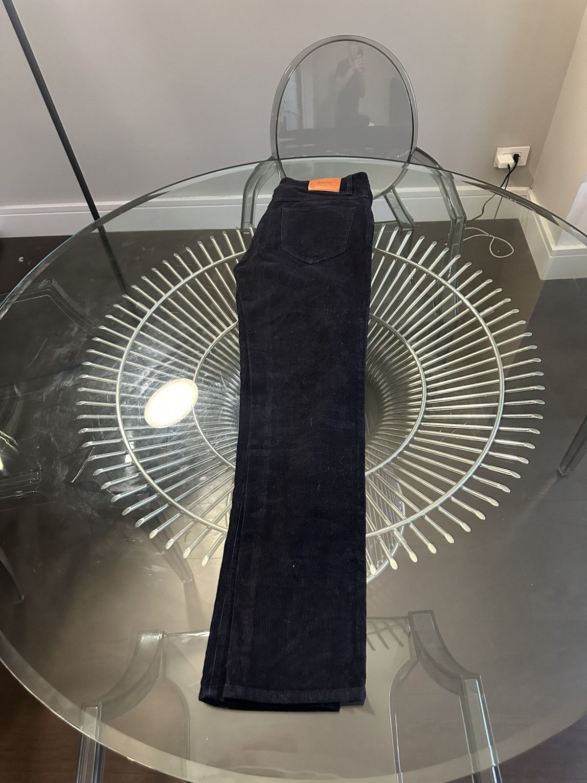 Ermenegildo Zegna ZEGNA corduroy navy slim fit pants. Size US 32 / EU 48 - 1 Thumbnail