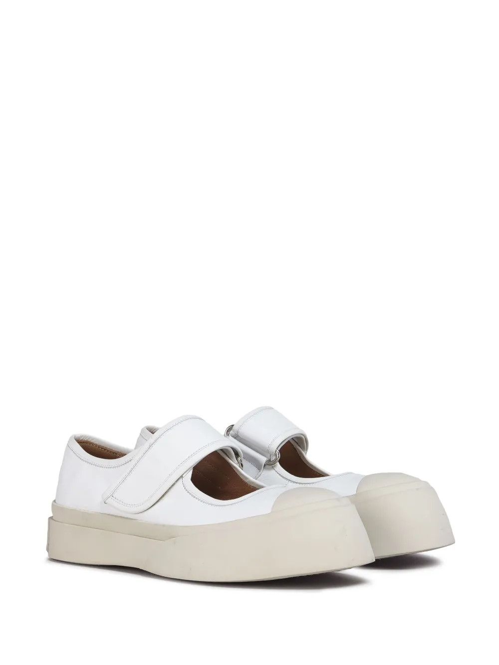 Marni o1y1025 Ballet Flats in White Size US 10 / IT 40 - 2 Thumbnail