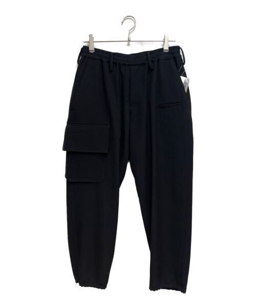 image of Yohji Yamamoto Pour Hommegabardine Z-Rib Wrap Pants in Black, Men's (Size 29)