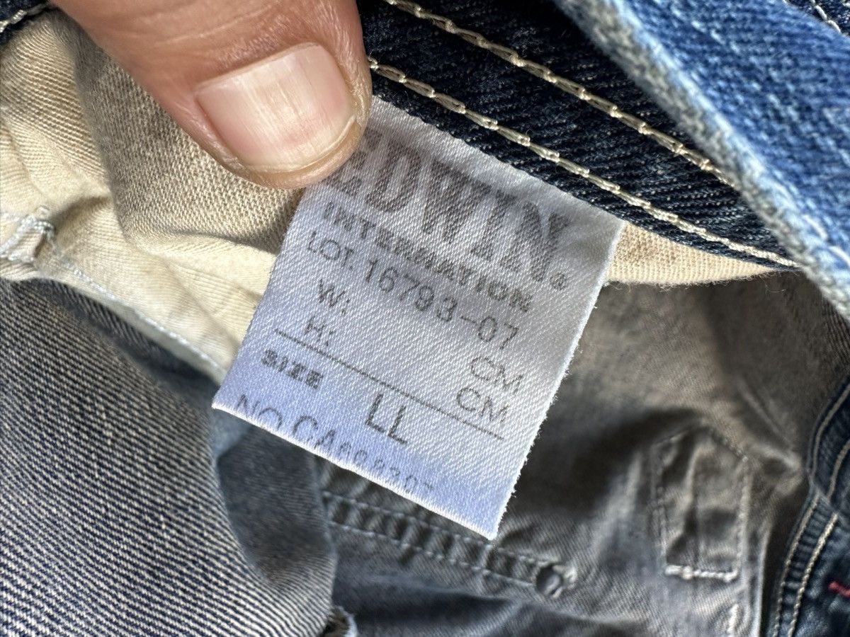 Edwin Vintage Edwin 503 Blue Trip Denim Jeans 34x32 D342 Size US 34 / EU 50 - 22 Thumbnail