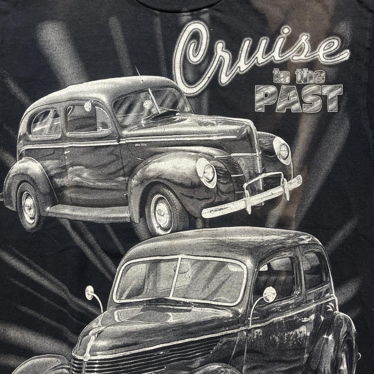 Designer 1990s “Cruise to the Past” black and white vintage car tee Size US L / EU 52-54 / 3 - 3 Thumbnail