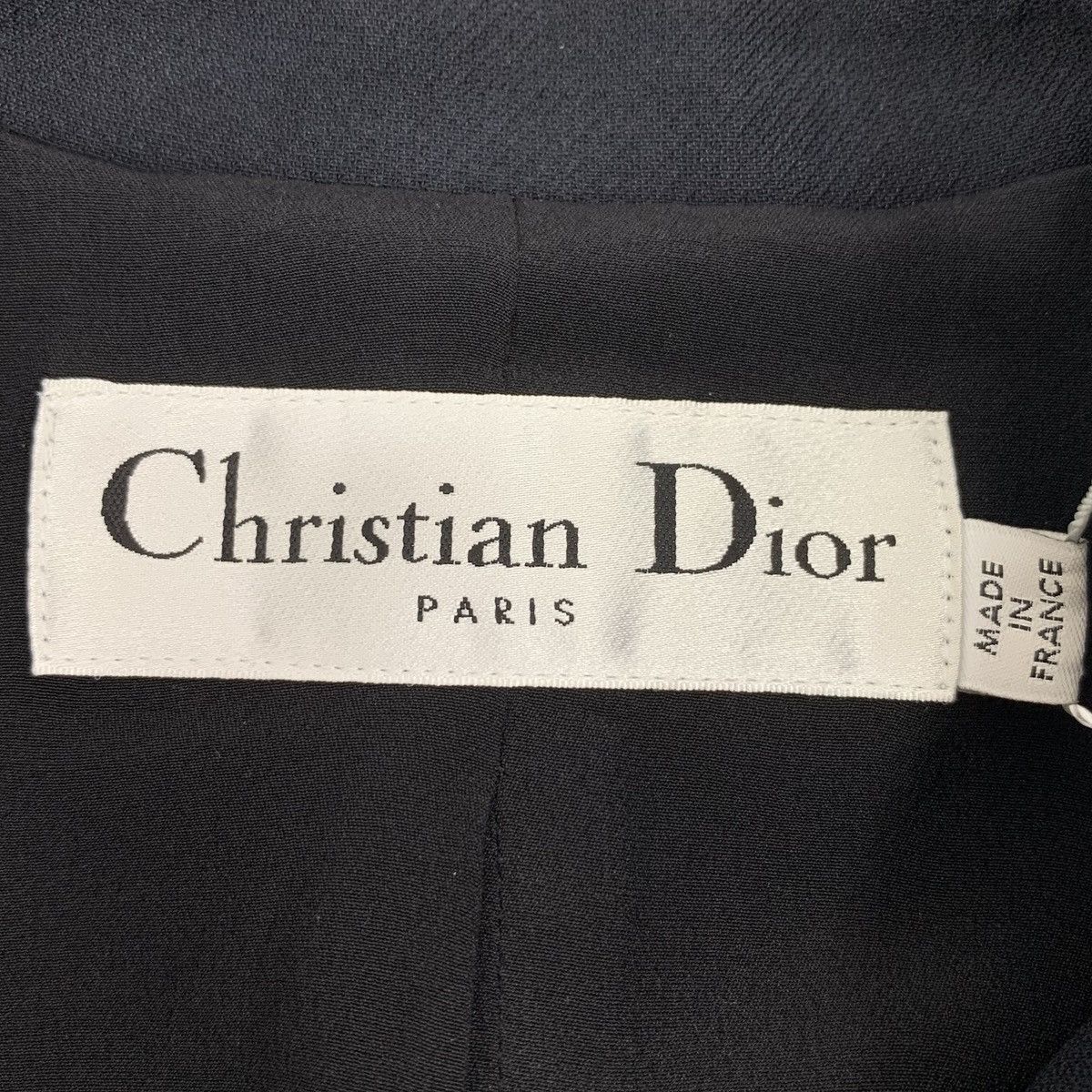 Dior Dior Black Wool Lapel Single Breasted Sleeveless Dress Size XS / US 0-2 / IT 36-38 - 6 Thumbnail