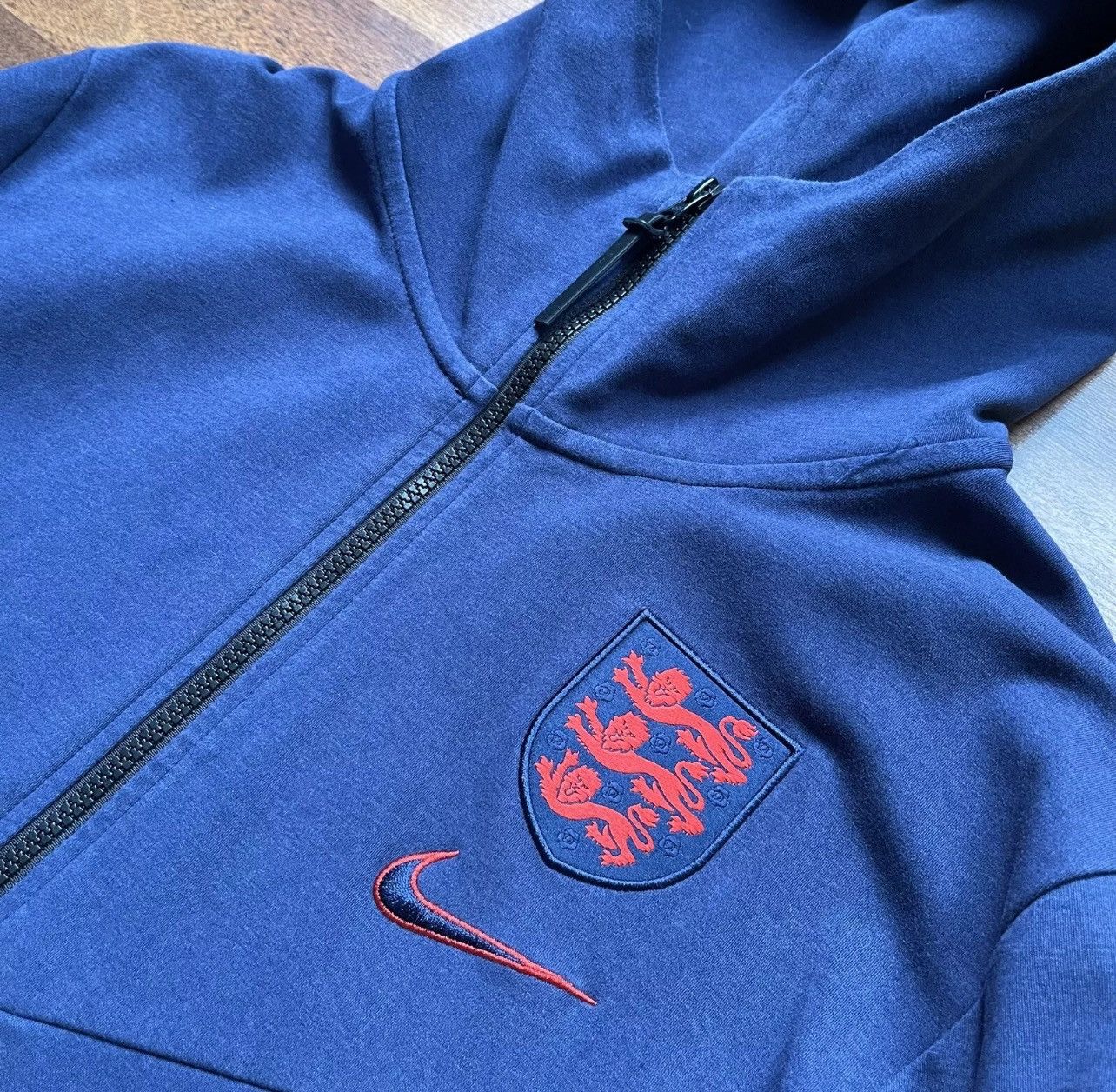 Nike × Vintage ENGLAND NIKE TECH PACK FULL ZIP HOODIE ANTHEM TRACK TOP Size US L / EU 52-54 / 3 - 3 Thumbnail