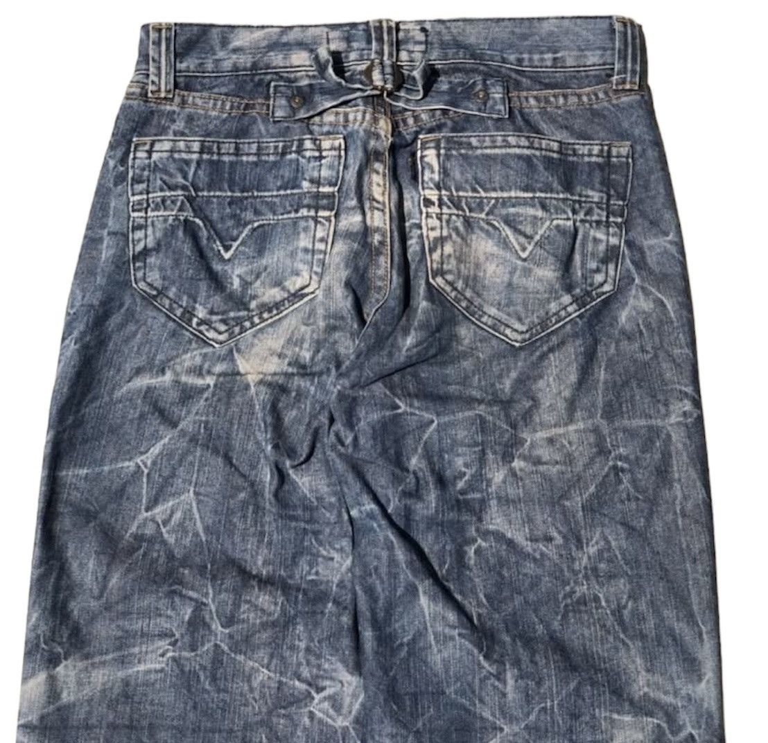 Isaac Sellam Experience A hwan Blue buckleback Wide Jeans Size US 33 - 4 Thumbnail