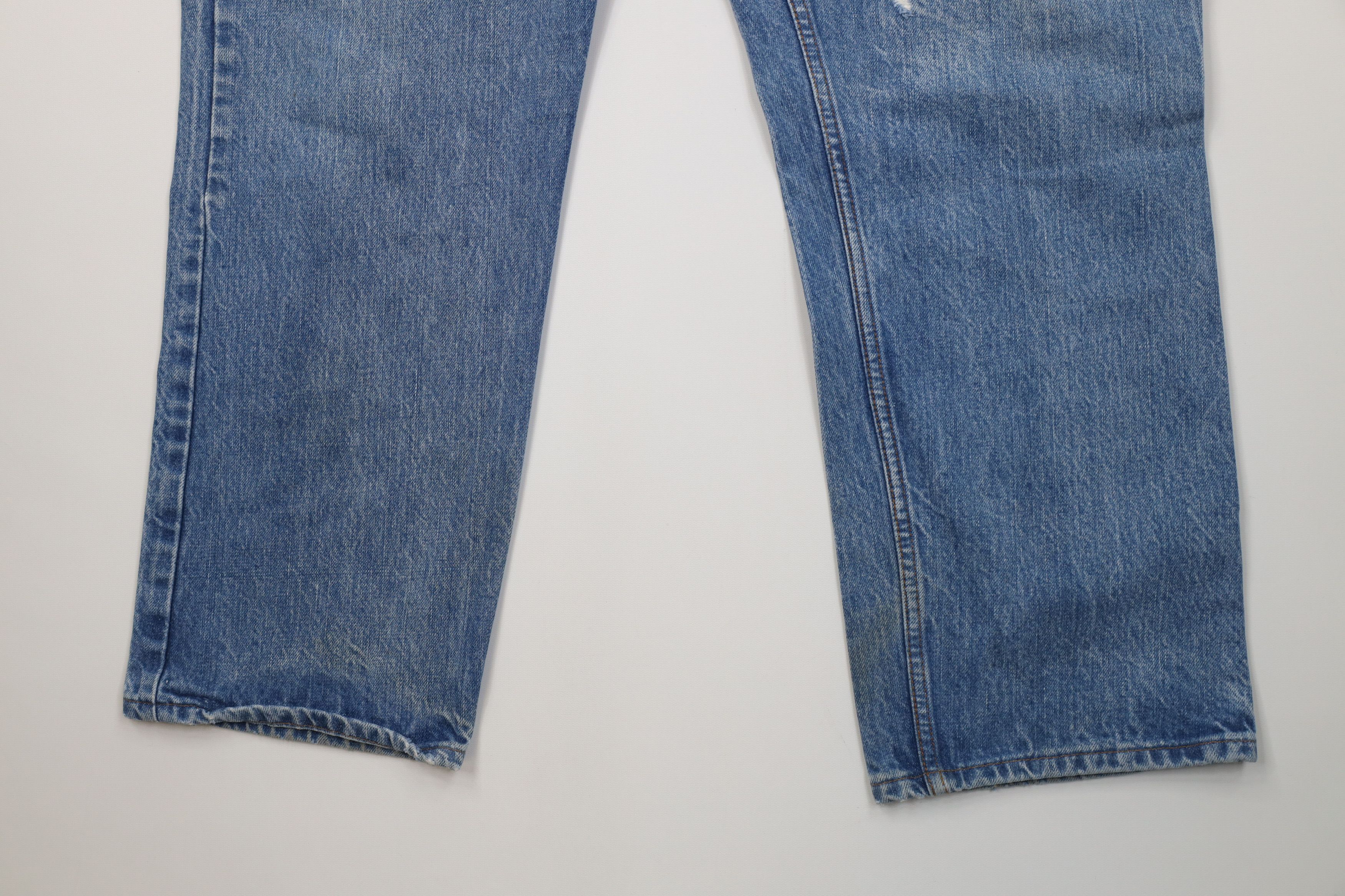 Vintage Vintage 70s Streetwear Flared Wide Leg Denim Jeans Blue USA Size US 44 / EU 60 - 4 Thumbnail