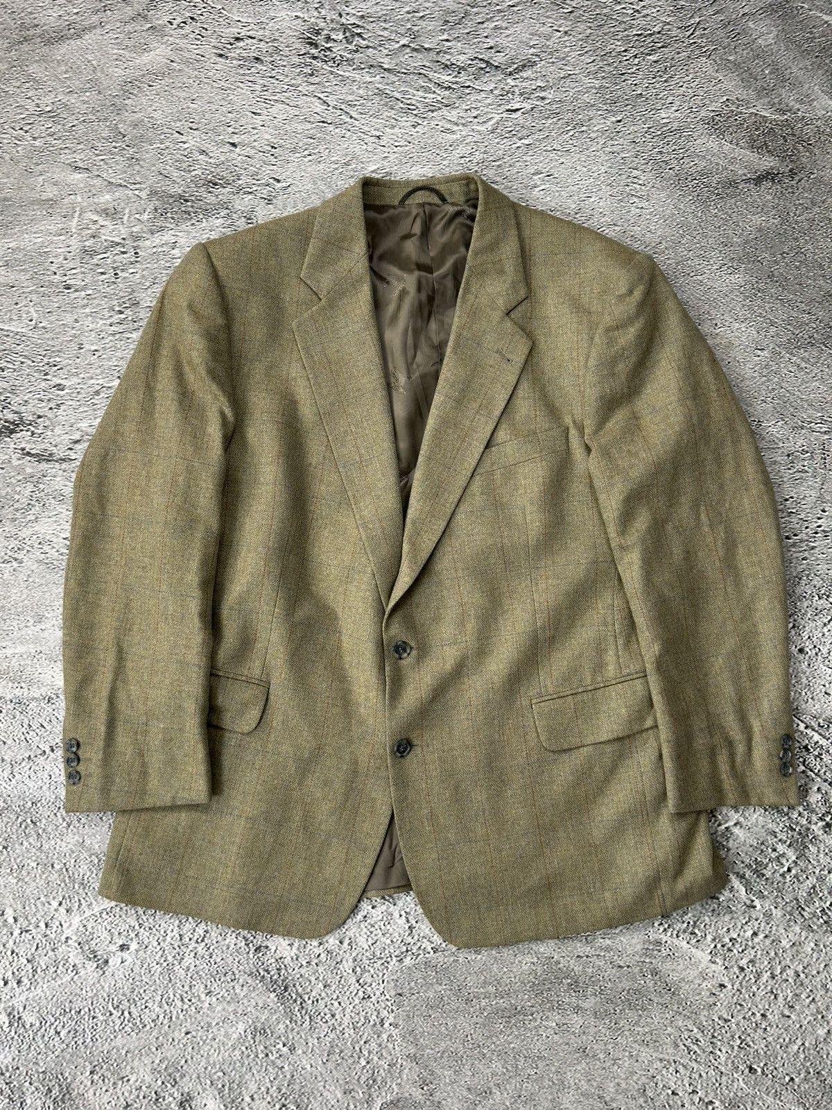 Burberry Burberry Blazer Wool green Size 52R - 1 Thumbnail
