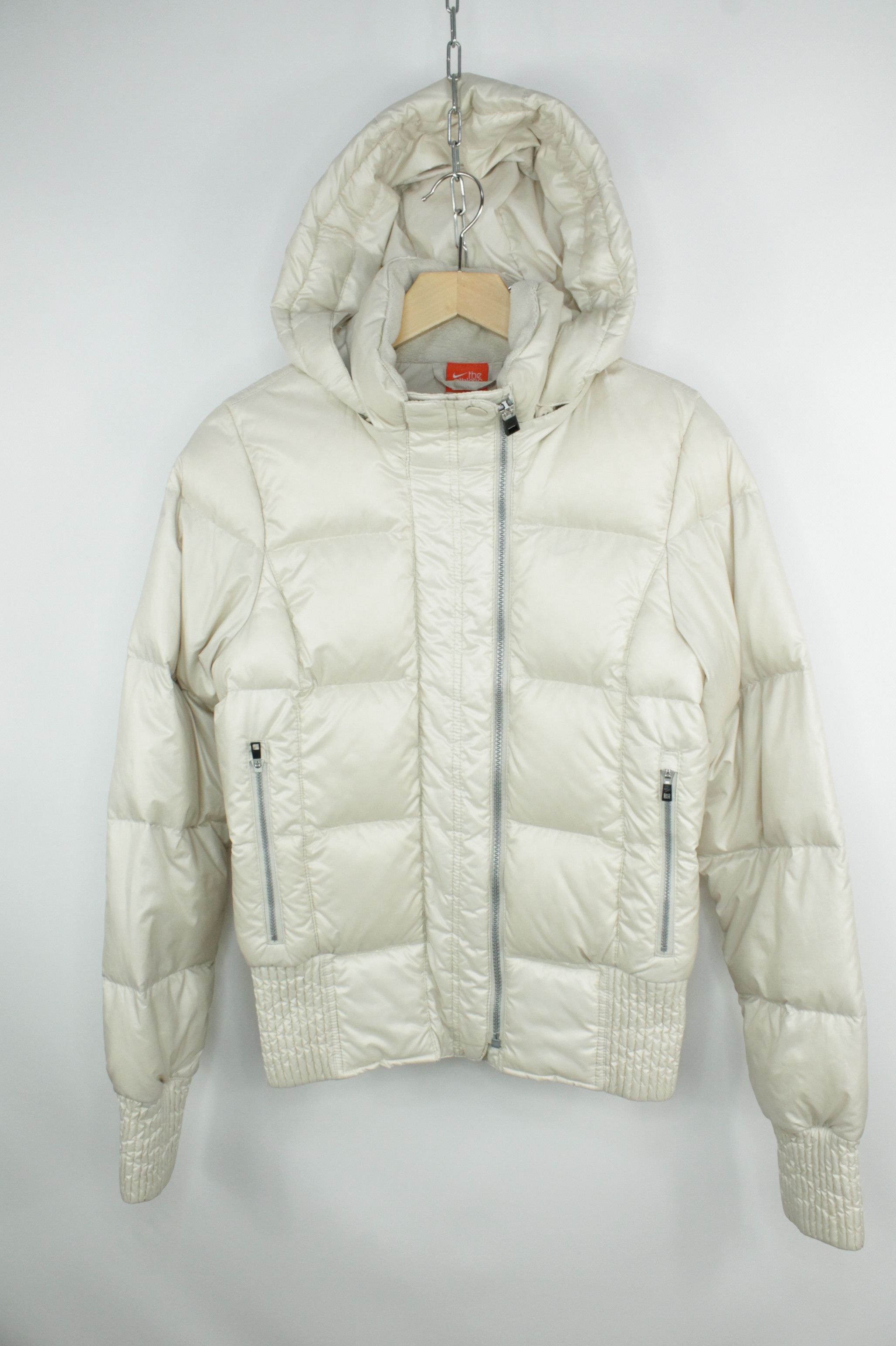 Nike Nike Athletic Basic Down Bomber Hooded Puffer Jacket Size S / US 4 / IT 40 - 1 Thumbnail