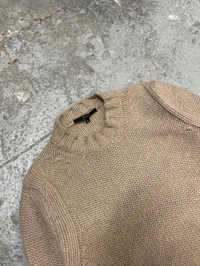 Gucci × Vintage AW2003 Gucci Grey Wool Minimalist Sweater Size US XS / EU 42 / 0 - 4 Thumbnail