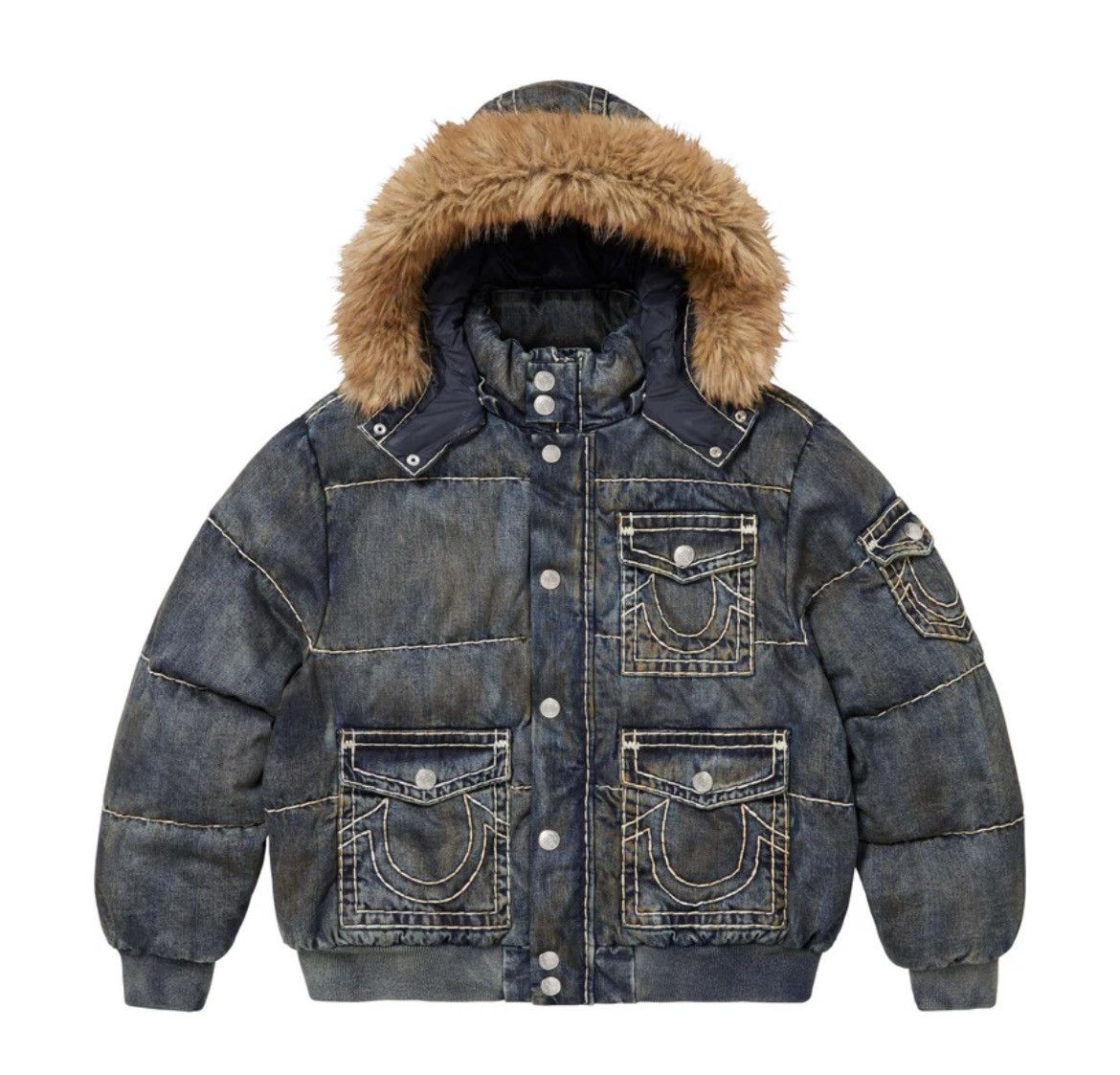 Supreme Supreme Dream Team Varsity Jacket Navy Blue XL | Grailed