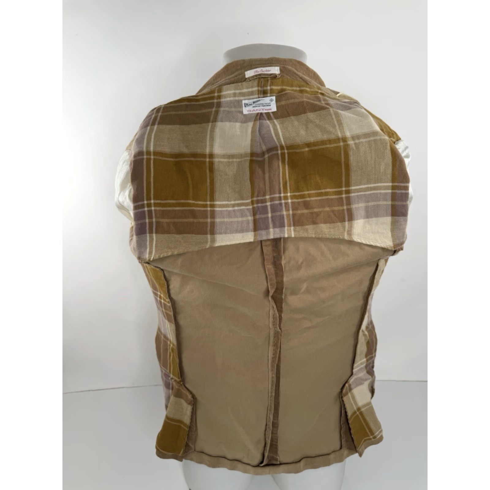 Gant GANT Cordster Rugger WOOL Blazer Jacket EXC Elbow Patch Sz. US 40 UK 50 Brown Corduroy Men Vintage? Size 40R - 4 Thumbnail