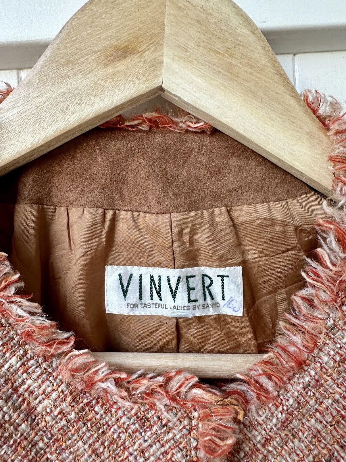 Japanese Brand Vintage Vinvert Tweed Jacket Made In Japan Size M / US 6-8 / IT 42-44 - 17 Thumbnail