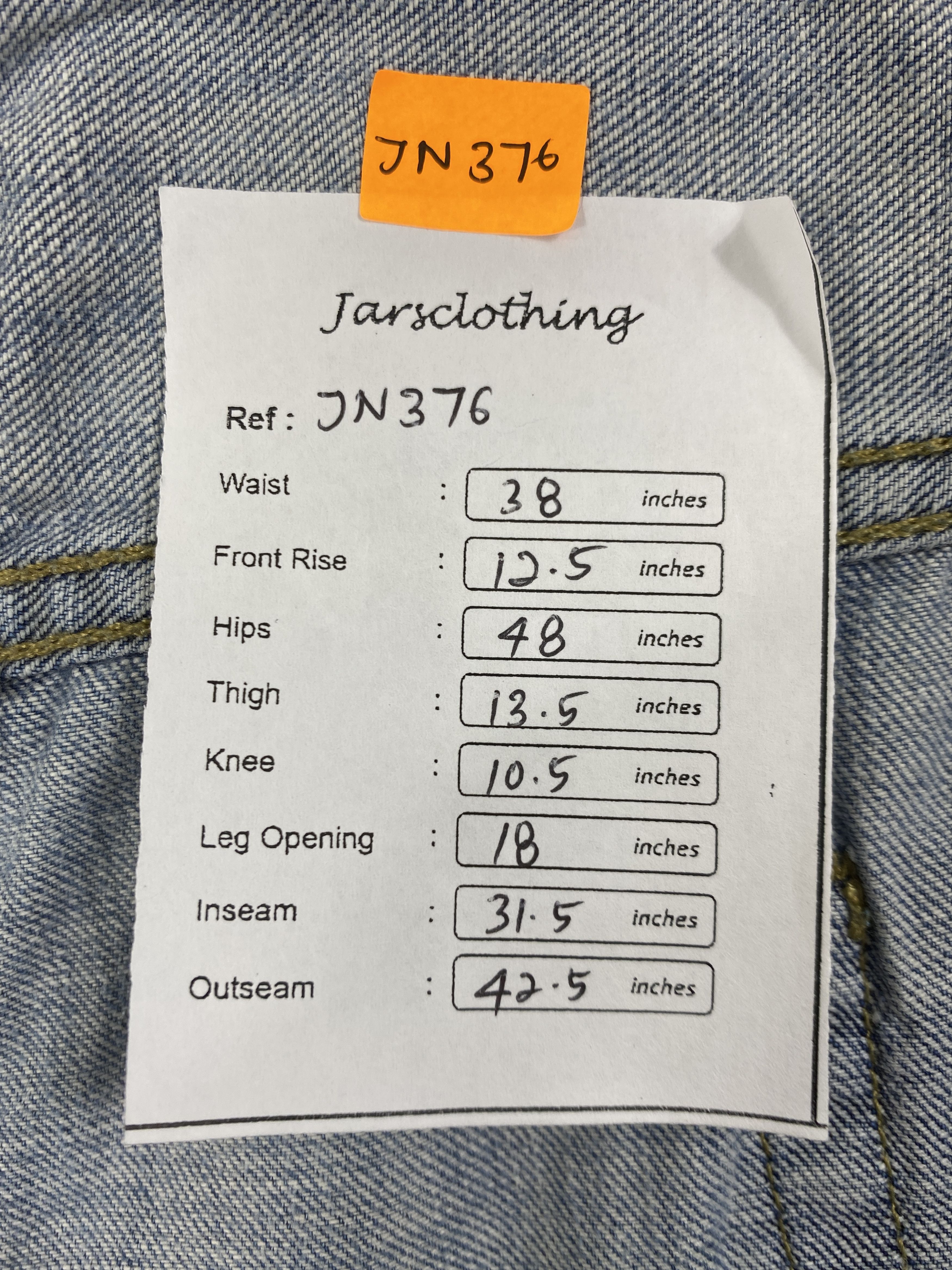 Japanese Brand Vintage Levi's 569 Denim 38 x 31.5 -JN376 Size US 38 / EU 54 - 8 Thumbnail
