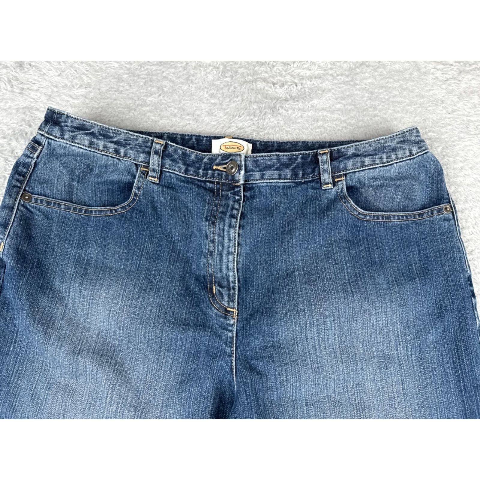 Talbots VINTAGE Talbots Jeans Women 16 Capri Denim Medium Wash 34x23 High Rise Cotton Blend Spring Summer Women Size 38" / US 16 / IT 52 - 4 Thumbnail