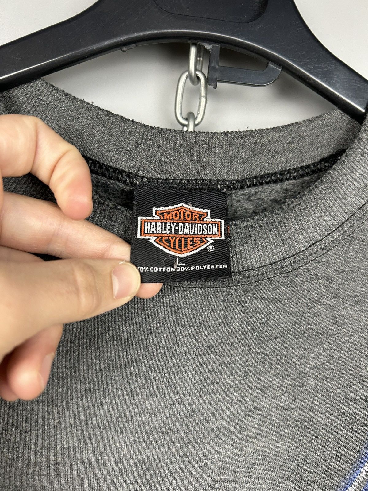 Harley Davidson × Vintage Vintage 90s Harley Davidson Sweatshirt Rare Size US L / EU 52-54 / 3 - 5 Thumbnail
