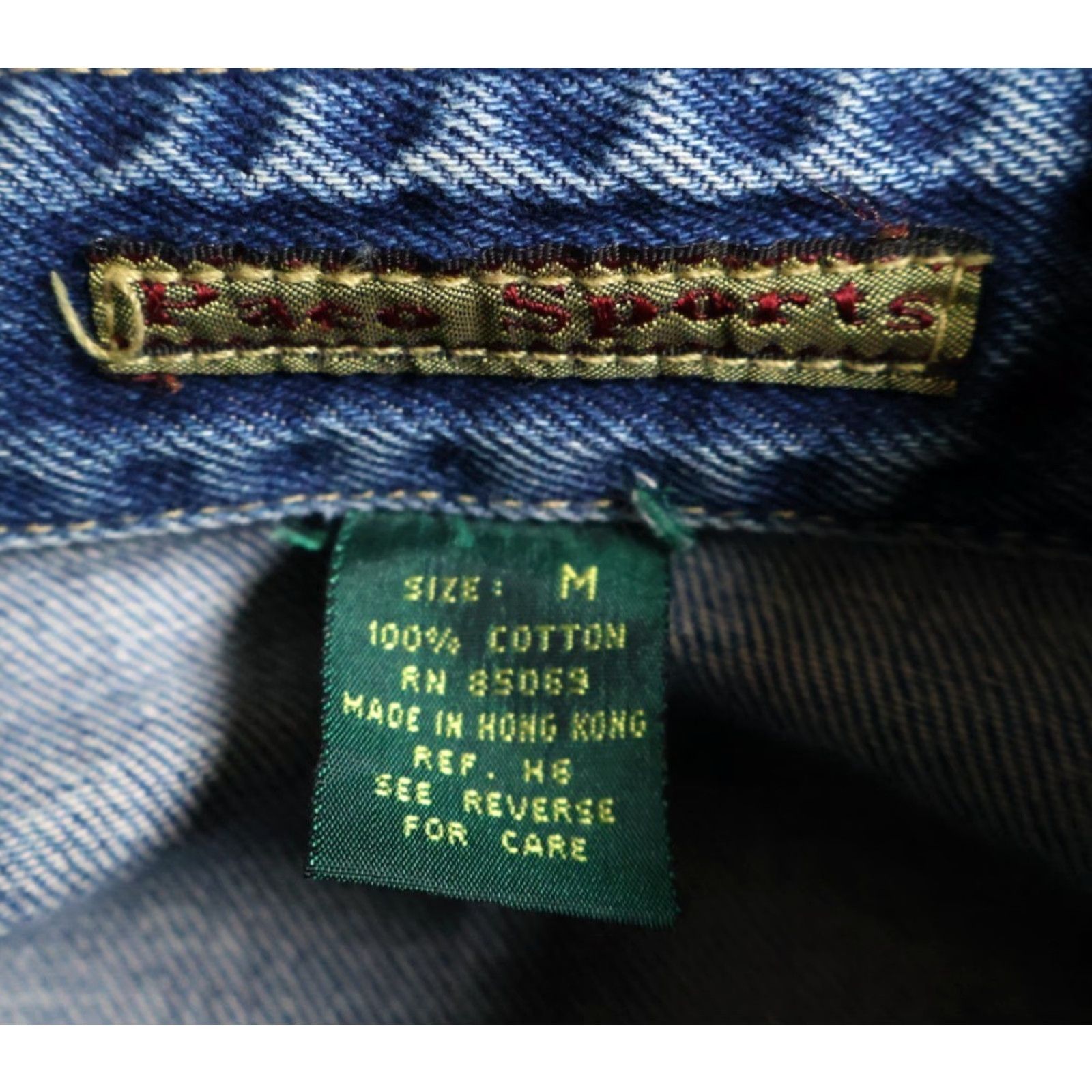 Vintage VINTAGE Paco Sport Denim Shirt Jacket Men's Medium Blue Relaxed Fit Oversized VTG Y2K Shirt Size US M / EU 48-50 / 2 - 3 Thumbnail