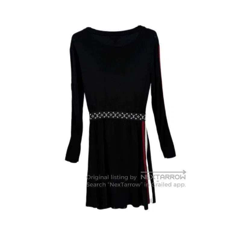 Louis Vuitton Louis Vuitton Black badge logo floral waist dress Size S / US 4 / IT 40 - 2 Thumbnail