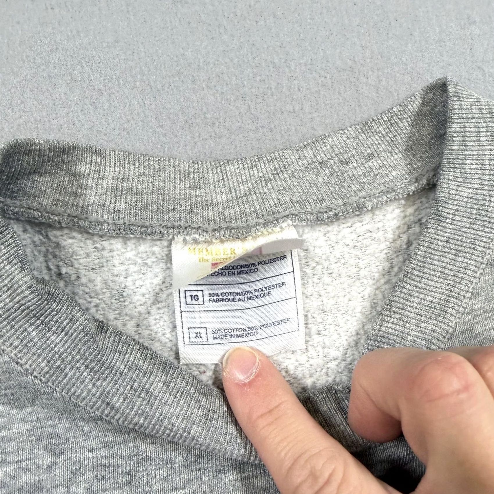 Vintage VINTAGE Member's Mark Sweatshirt Mens XL Gray Fleece Crewneck Pullover Blank Size US XL / EU 56 / 4 - 3 Thumbnail