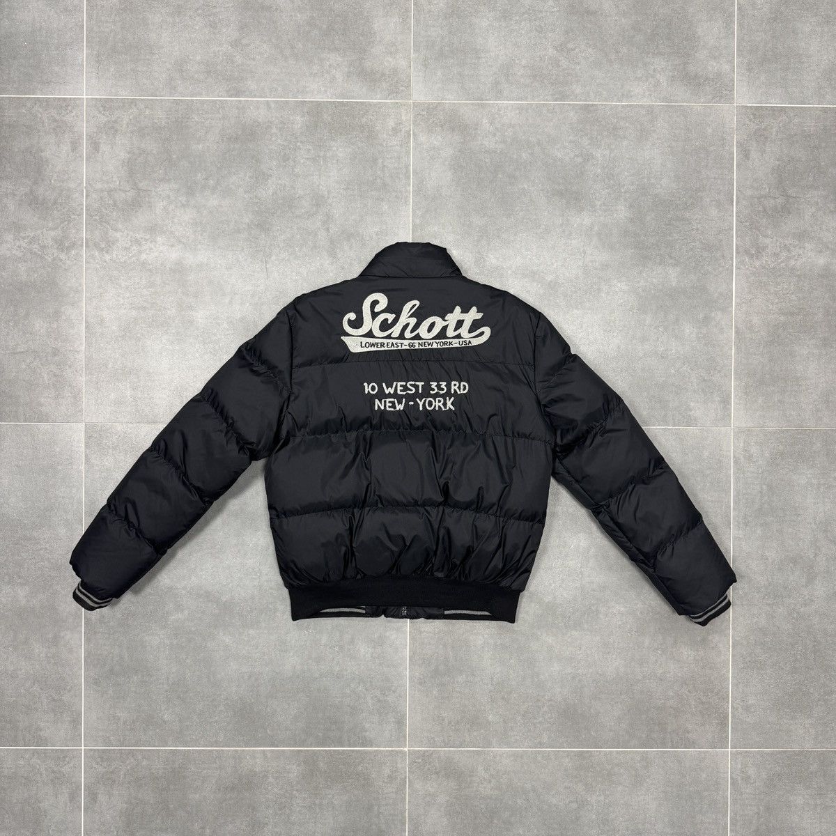 Schott Vintage Schott Nylon Embroidered Logo Bomber Jacket Women Size L / US 10 / IT 46 - 20 Thumbnail