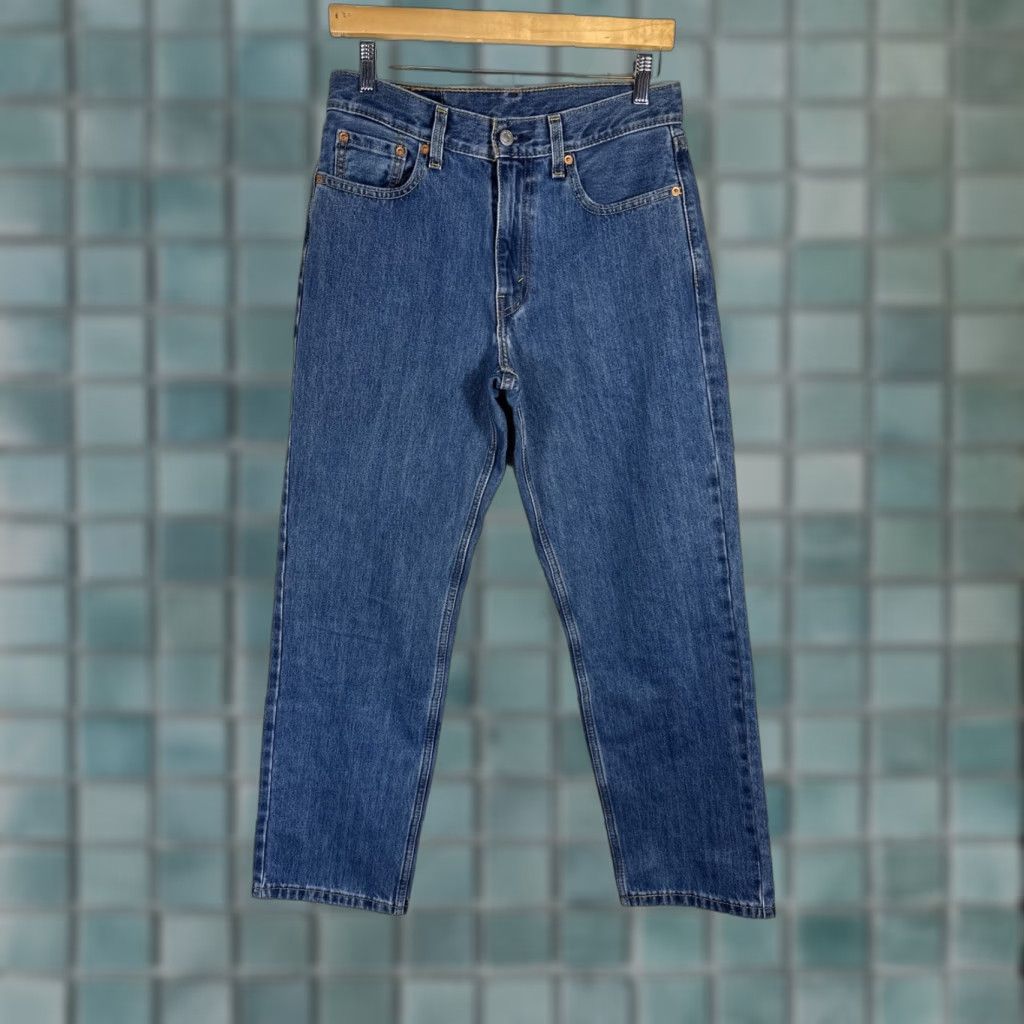 Levi's Levi's 505 Jeans Men Regular Denim Stretch 30x30 Straight Blue Size US 30 / EU 46 - 1 Thumbnail