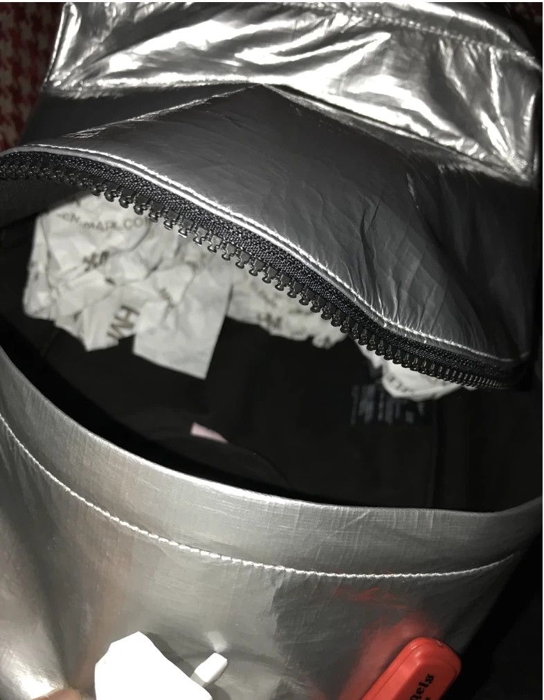 Palm Angels Palm Angels Silver Backpack w/ sensor tag clip Logo Size ONE SIZE - 8 Thumbnail