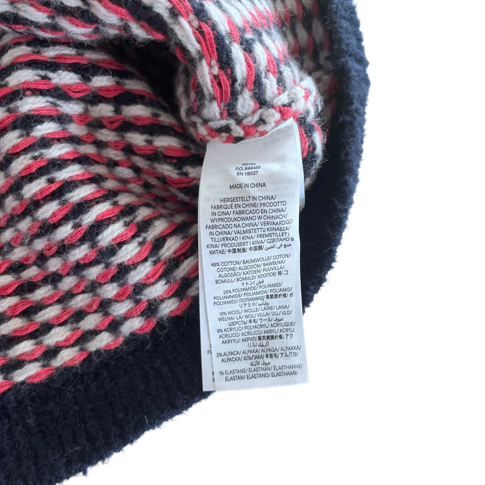 Boden Boden Short Sleeve Cropped Wool Alpaca Geo Cardigan Sweater Size XS / US 0-2 / IT 36-38 - 7 Thumbnail