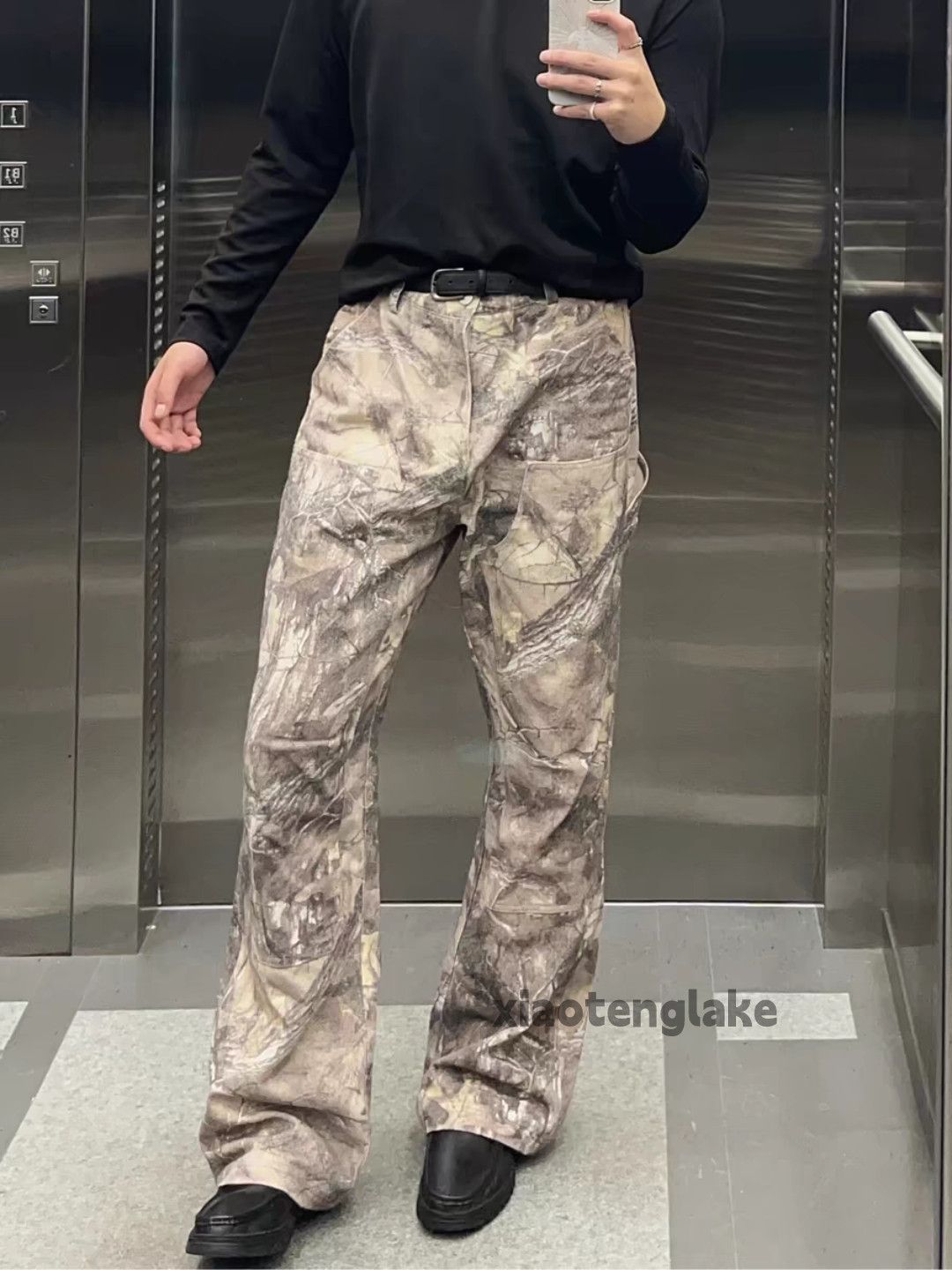 Designer × Japanese Brand × Vintage Washed faded loose baggy camo tree pattern cargo pants Size US 32 / EU 48 - 3 Thumbnail