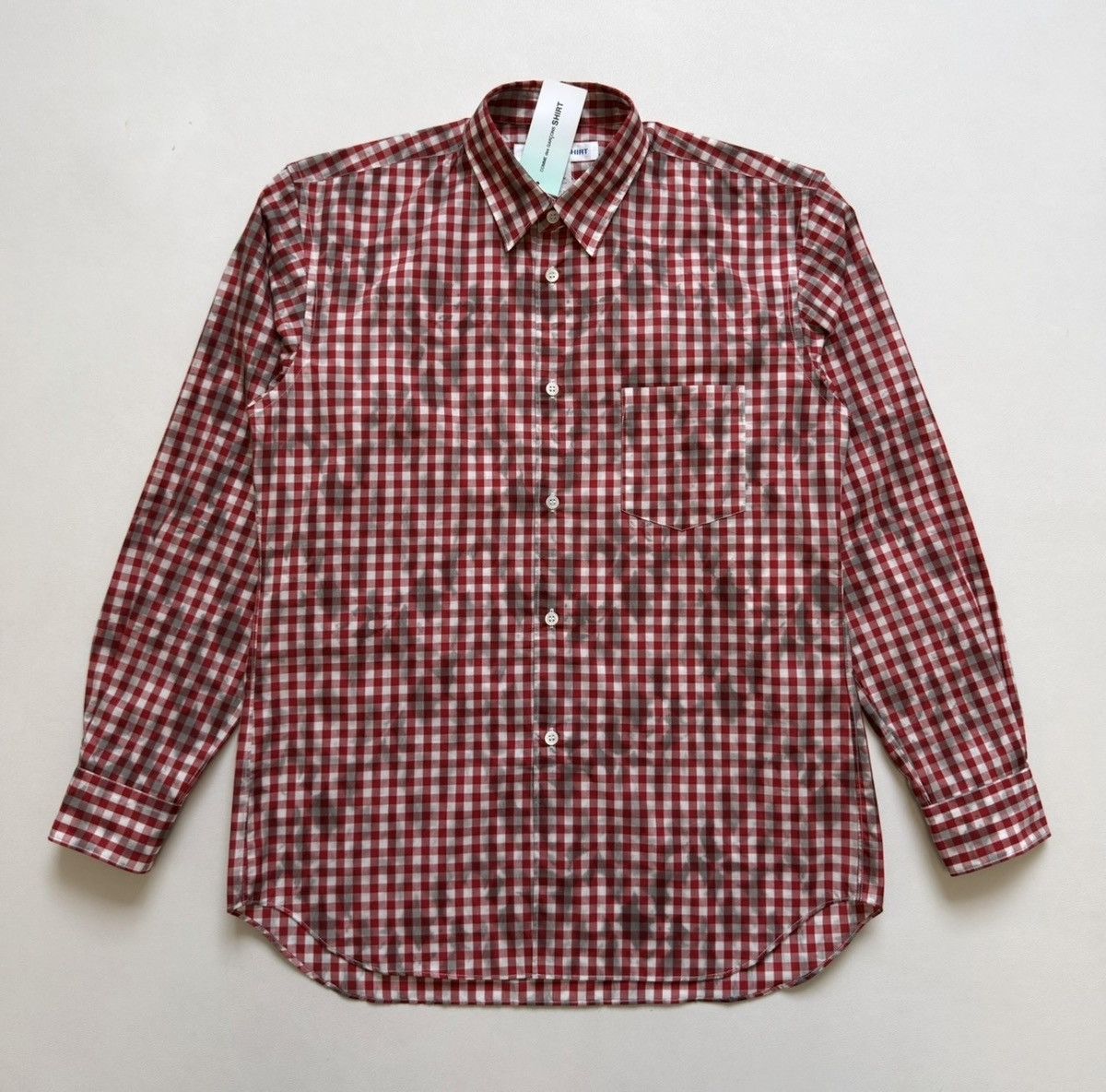 Comme des Garcons ‘Dirt Effect’ Gingham Check Shirt Size US M / EU 48-50 / 2 - 2 Thumbnail