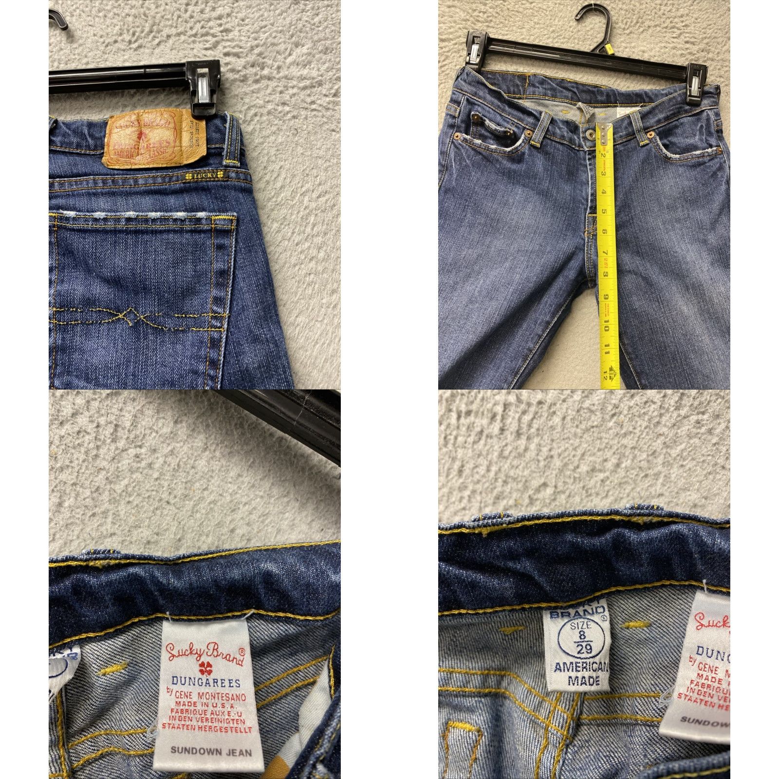 Lucky Brand Lucky Brand Jeans Women Flared Low Rise Blue Dungarees 8/29 30x33 Women Mens Girls? Size 30" / US 8 / IT 44 - 9 Thumbnail