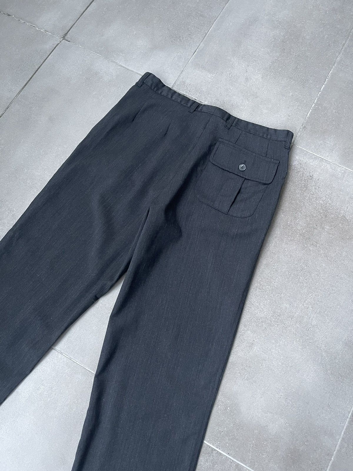 Dolce & Gabbana Dolce & Gabbana Dark Grey Wool Back Pocket Casual Pants Size US 30 / EU 46 - 12 Thumbnail