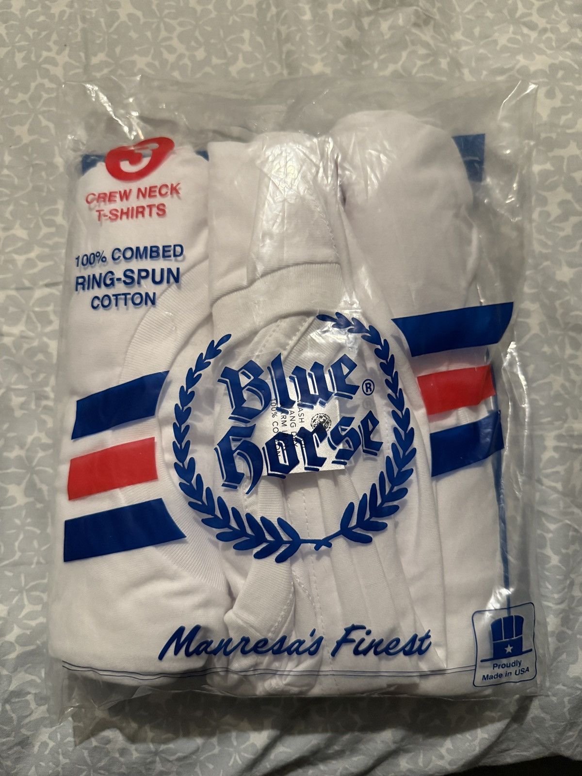 Manresa Blue horse cotton tee 3 pack Size US S / EU 44-46 / 1 - 1 Thumbnail