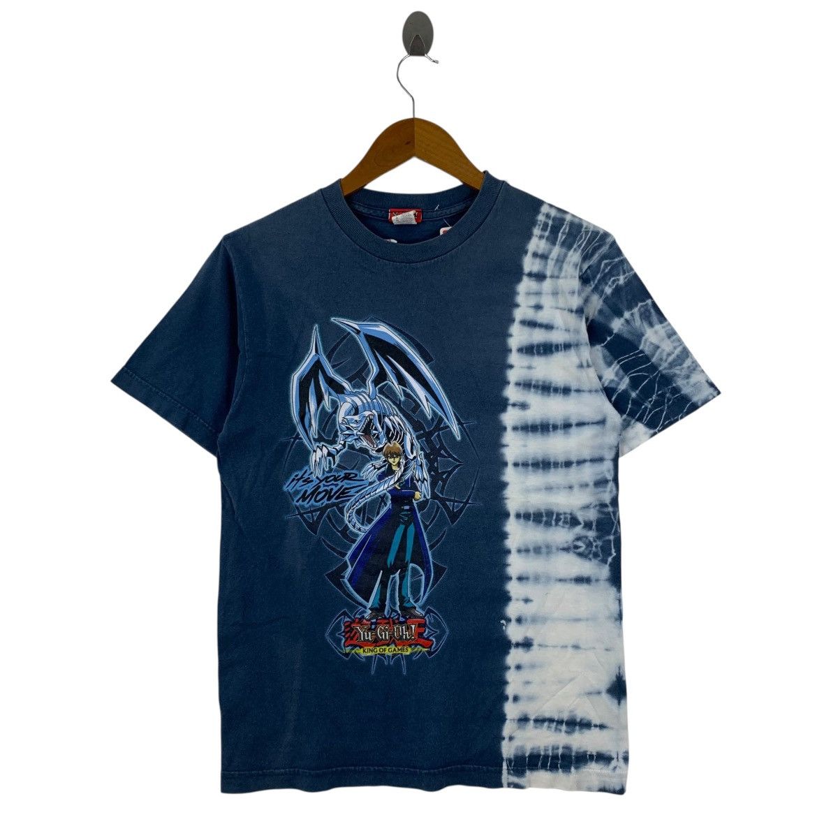Vintage Vintage 90s YU-GI-OH Yugioh King Of Games Blue Eyes Tshirt Size US XXL / EU 58 / 5 - 1 Thumbnail