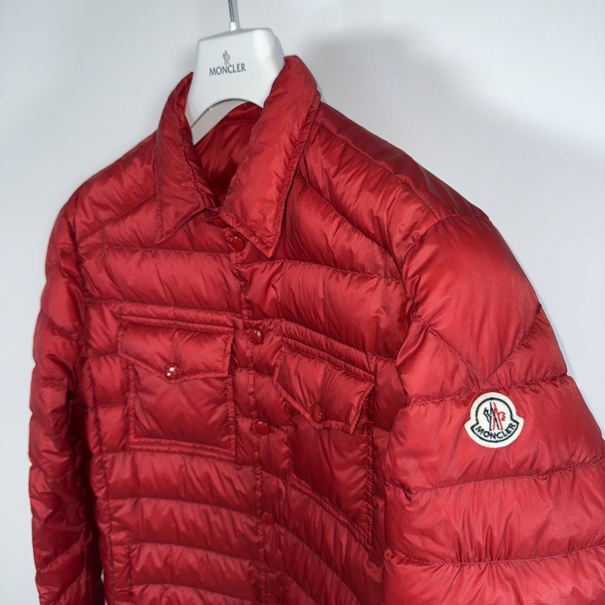 Moncler Moncler Gregoire Men’s Down Puffer Jacket Size 2 (S) Red Size US S / EU 44-46 / 1 - 3 Thumbnail