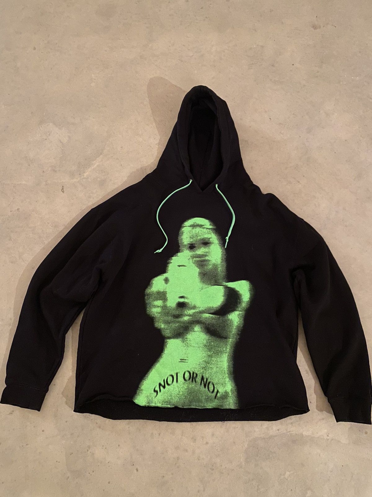 image of Destroy Lonely x Ken Carson Homixide Gang Snot Or Not Tour Hoodie in Black, Men's (Size XL)